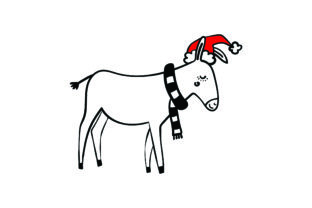 Christmas Donkey: A Charming Addition to Your Holiday Embroidery