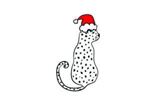 Christmas Leopard: A Festive and Fierce Embroidery Design