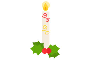 Christmas Letter I for Crafts and Festive Design