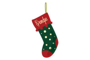 Christmas Stocking for Grandpa: A Festive Craft Asset