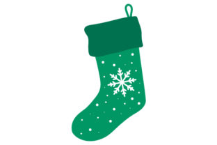 Christmas Stocking with Snowflake Crafts Branding