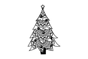 Christmas Tree Mandala: A Versatile Craft Design Asset
