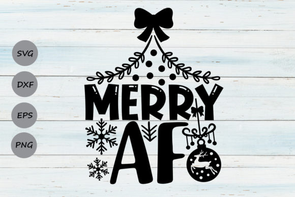 Merry AF Graphics: A Bold Asset for Holiday Crafts