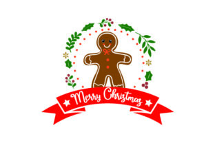 Merry Christmas - Gingerbread Man: A Festive Craft Asset