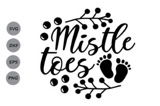 Mistle Toes Graphics for Holiday Crafts Branding
