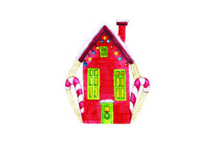 Red House Christmas Crafts: Watercolor Asset Review